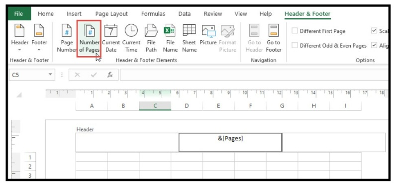 How to Make Headers and Footers in Excel 8
