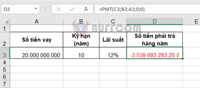 How to Use the PMT Function to Calculate Periodic Loan Payments in