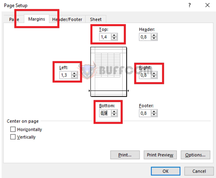 How to adjust print settings to fit paper size in