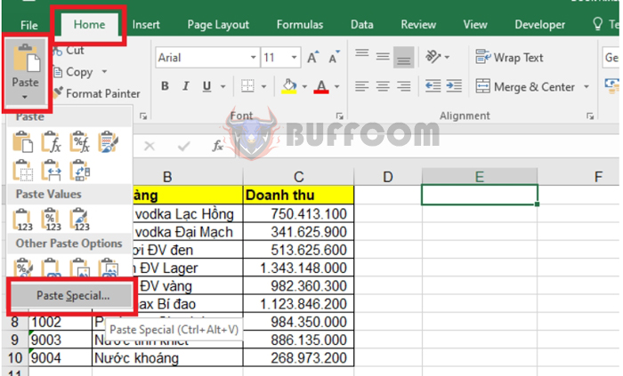 How to convert data from rows to columns and vice versa in