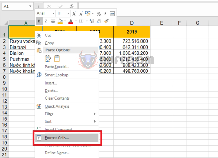 How to create a diagonal line to divide an Excel cell into two triangular cells2