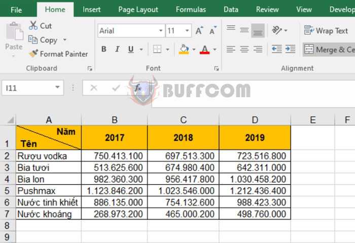 How to create a diagonal line to divide an Excel cell into two triangular cells