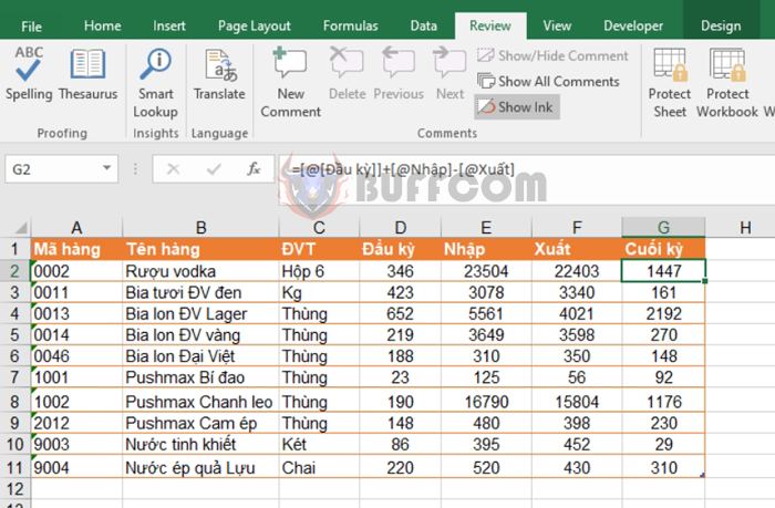 How to hide formulas but still show results in Excel