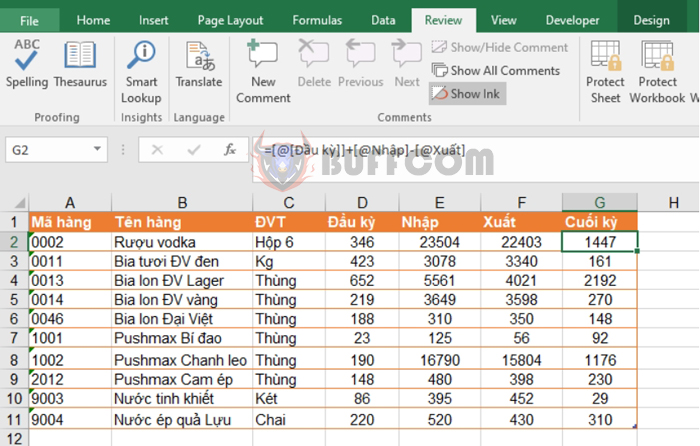 How to hide formulas but still show results in Excel