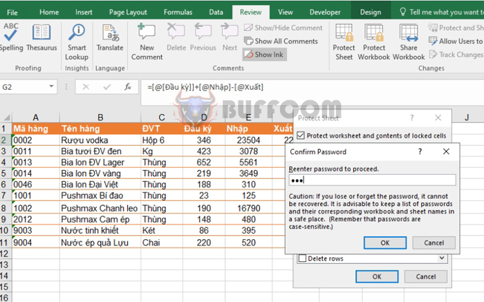 How to hide formulas but still show results in Excel