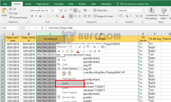 How to quickly insert rows or columns in Excel worksheet6