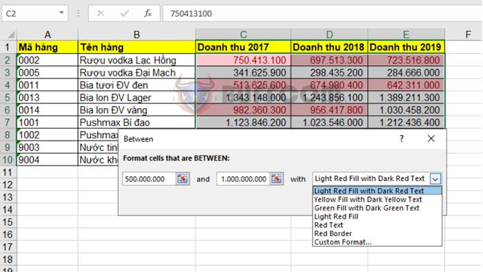 How to use Conditional Formatting to format data based on conditions in