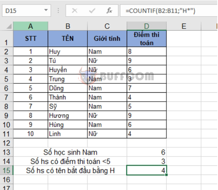 How to use the COUNTIF function to count values that meet conditions in Excel