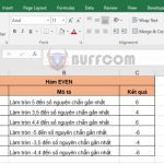 How to use the EVEN function to round to the nearest even integer in Excel