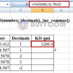 How to use the FIXED function to round to a decimal place in Excel