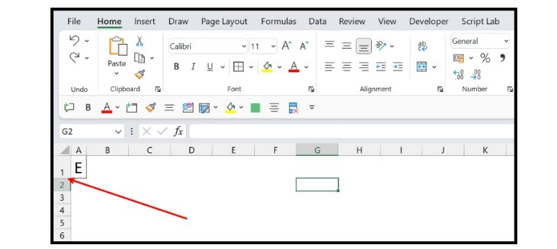 How to vertically type in Excel 7
