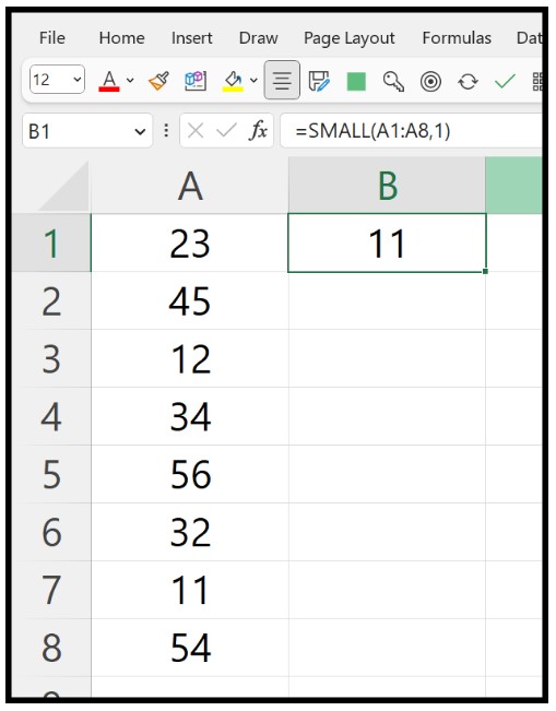Finding the Lowest Value in a List of Numbers (N)