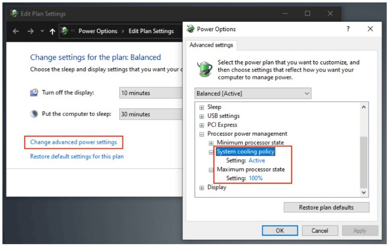 Missing System Cooling Policy on Windows 5
