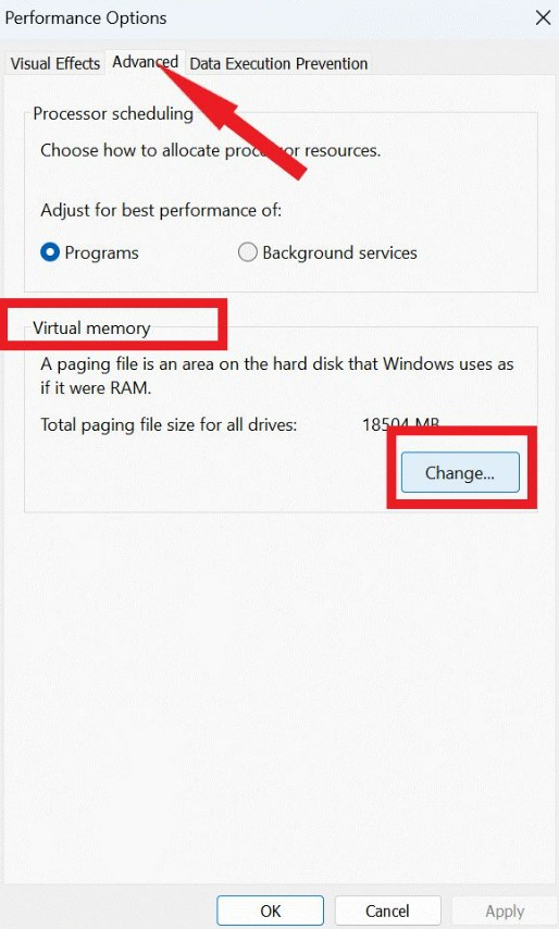 Reset Virtual Memory On Windows 11 4