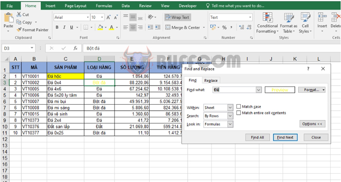 Searching and Replacing Data Quickly in Excel with Find and Replace7