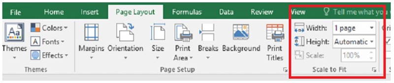 Setting Print Scaling In Excel 1