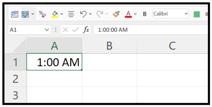 Time Format in Excel 3
