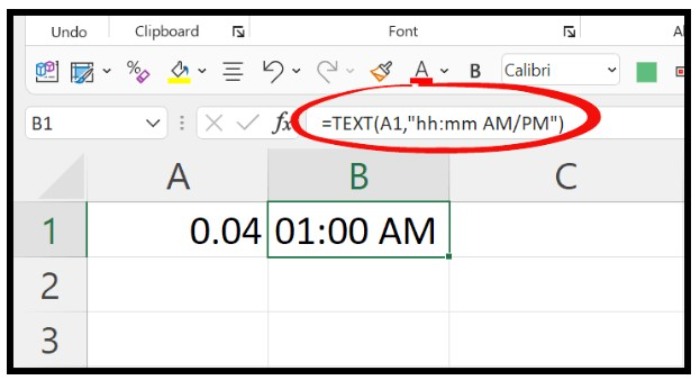 Time Format in Excel 5