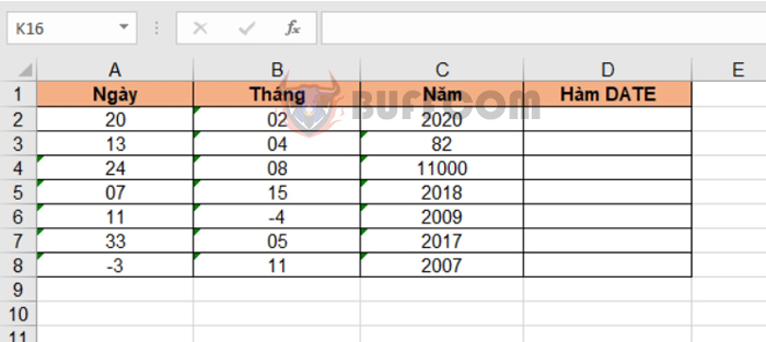 Using the DATE function and combining with other functions in Excel