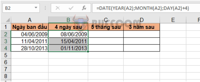 Using the DATE function and combining with other functions in