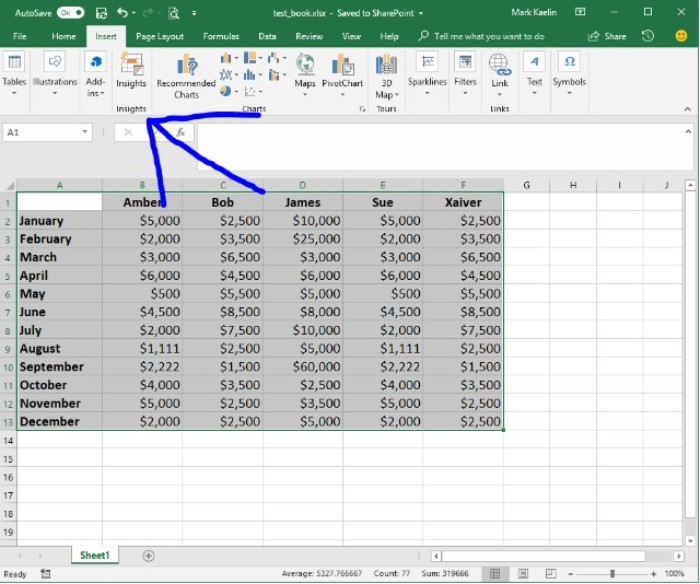 How to Utilize Insights in Excel and Considerations to Keep in Mind