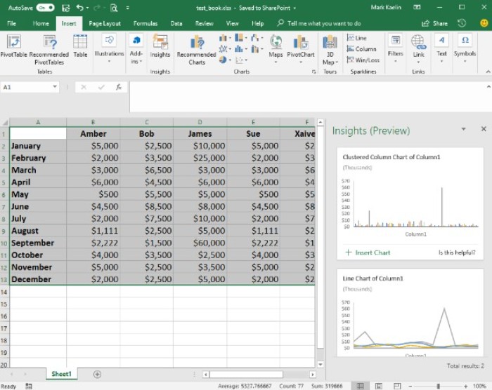 How to Utilize Insights in Excel and Considerations to Keep in Mind