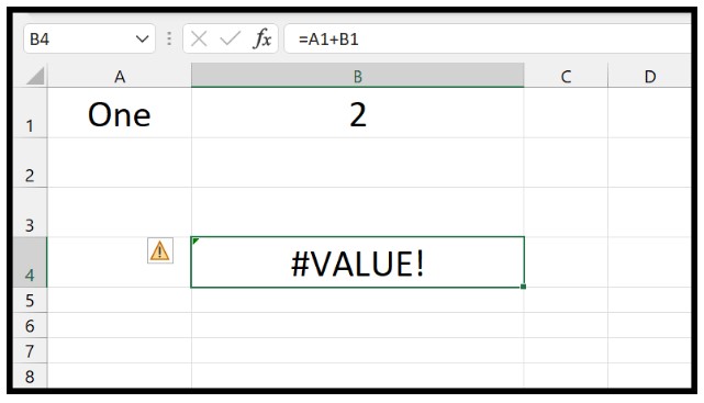 VALUE Error 1