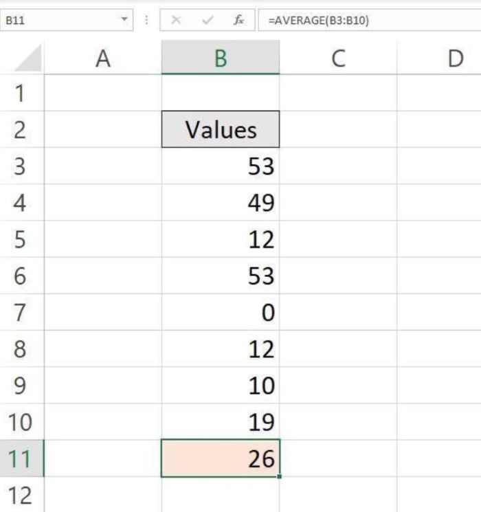 An easy way to average unique values in Excel