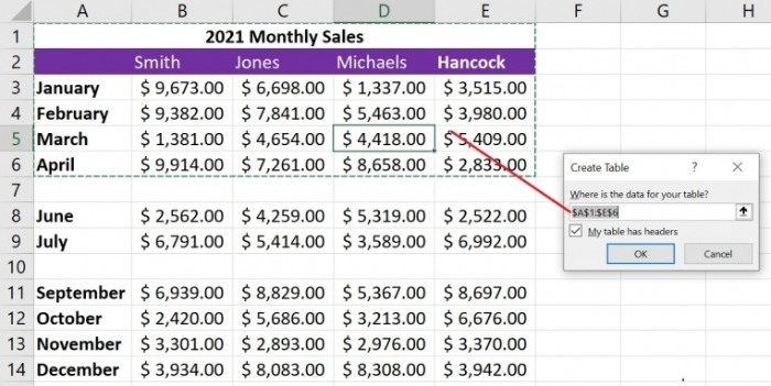 blank rows in Excel 1