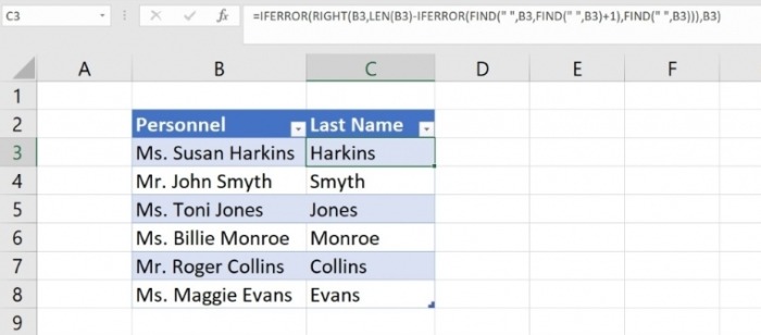 How to extract data in Microsoft Excel