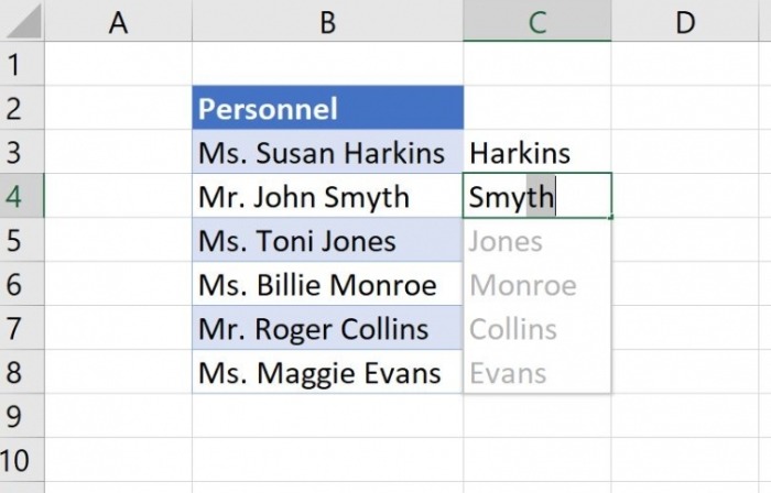 How to extract data in Microsoft Excel