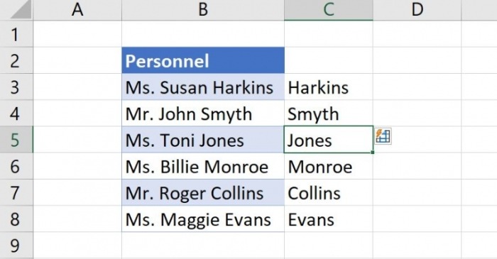 How to extract data in Microsoft Excel