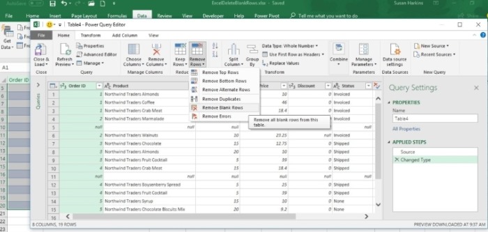 5 ways to delete blank rows in Excel