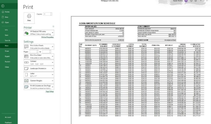 How to print Excel sheets in black and white easily