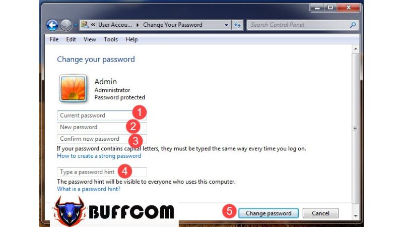 Change The Computer Password 4