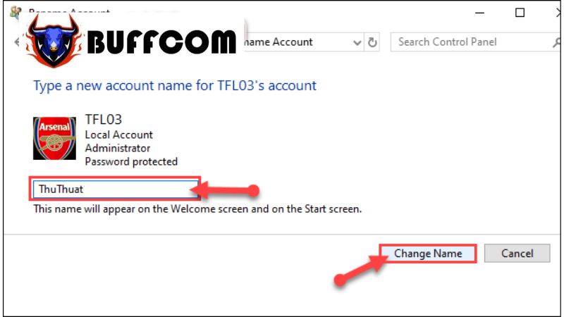 Change User Name And Login Name In Windows 10 9