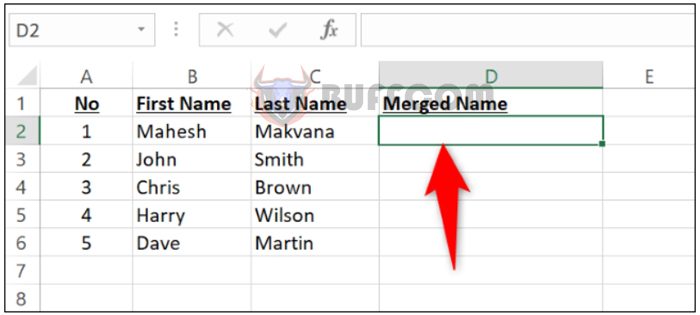 Combining First Name and Last Name in Microsoft Excel P2