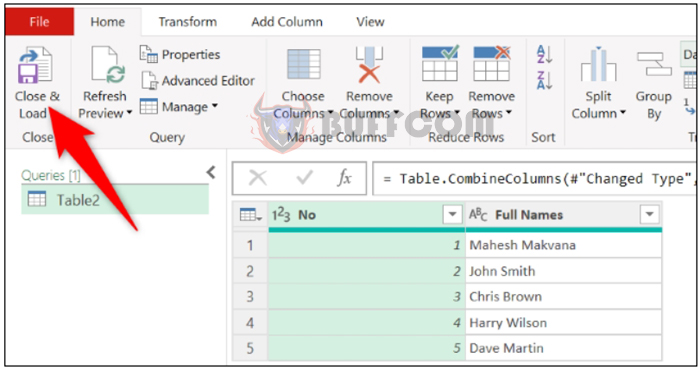 Combining First Name and Last Name in Microsoft Excel P2 8