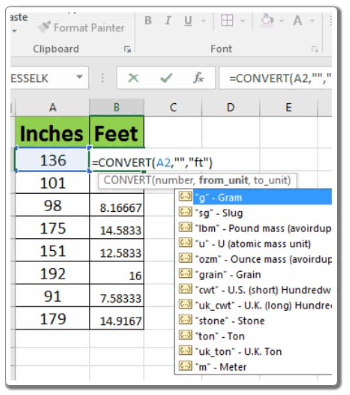 Convert Inches 3