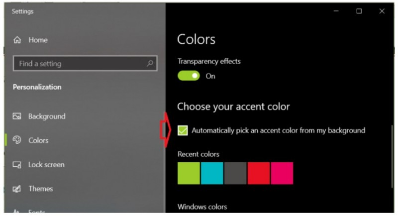 Customizing the Taskbar Color in Windows 10 7