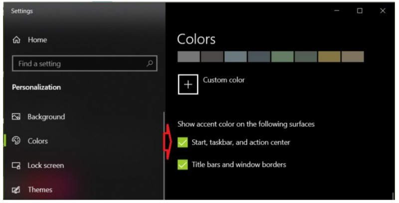 Customizing the Taskbar Color in Windows 10 8