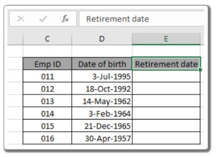 DATE function in Excel 10