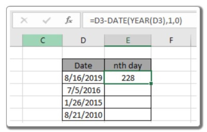 DATE function in Excel 8