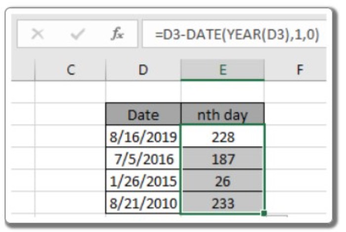 DATE function in Excel 9