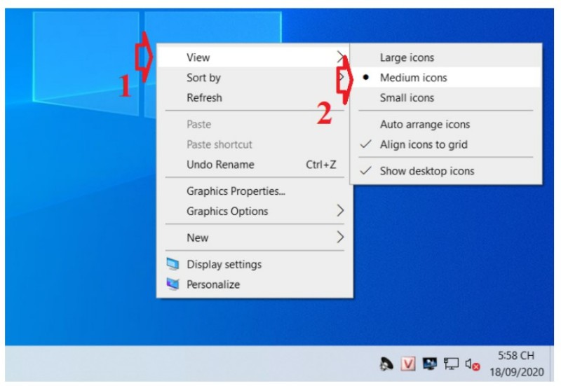 How to Change Screen Icon Size in Windows 10 3