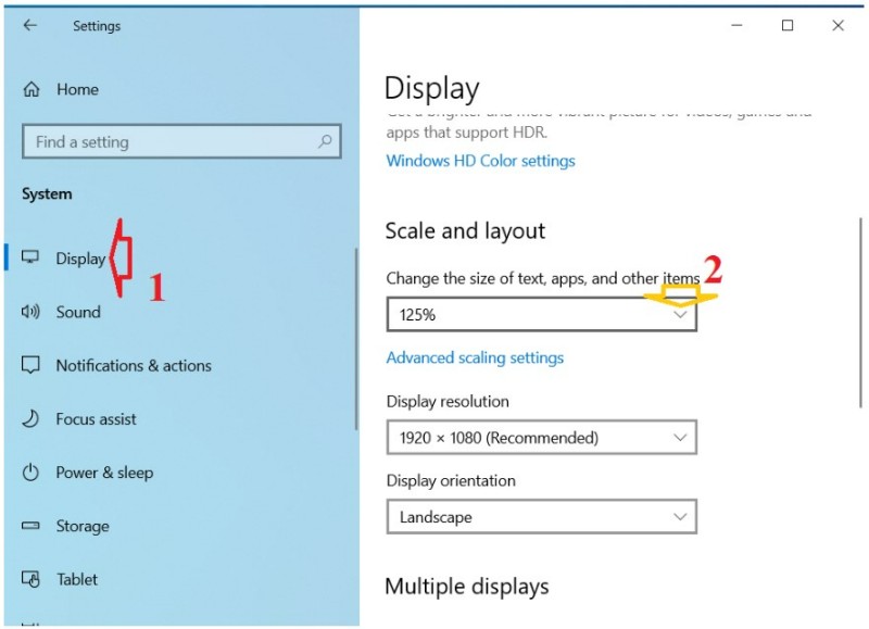 How to Change Screen Icon Size in Windows 10 6