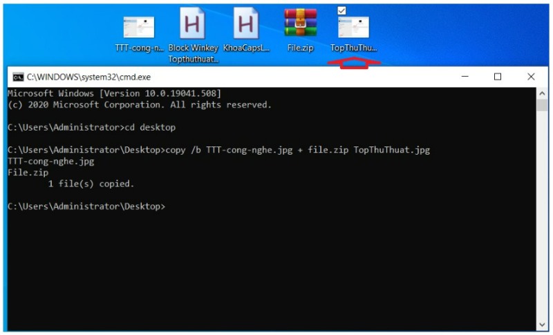 How to Hide Files in JPG Images on Windows 10 6