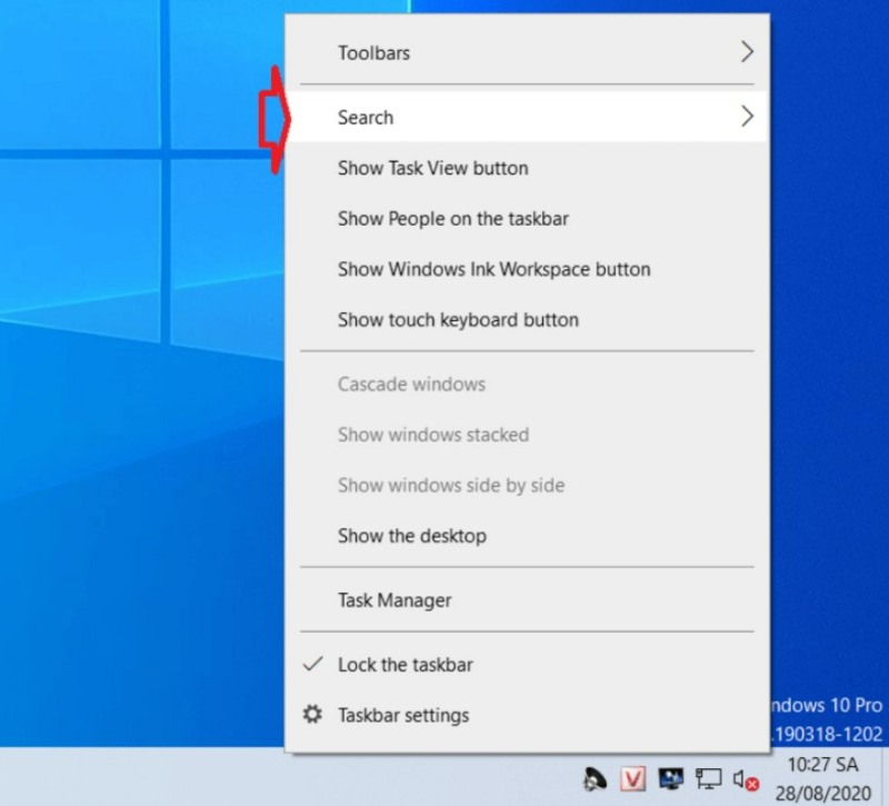 How to Hide or Remove the Search Bar in Windows 10 2