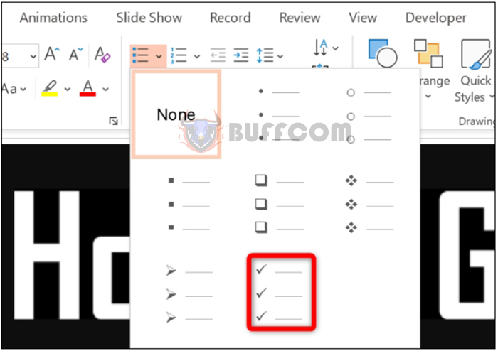 How to Insert a Checkmark or Checkbox in PowerPoint3
