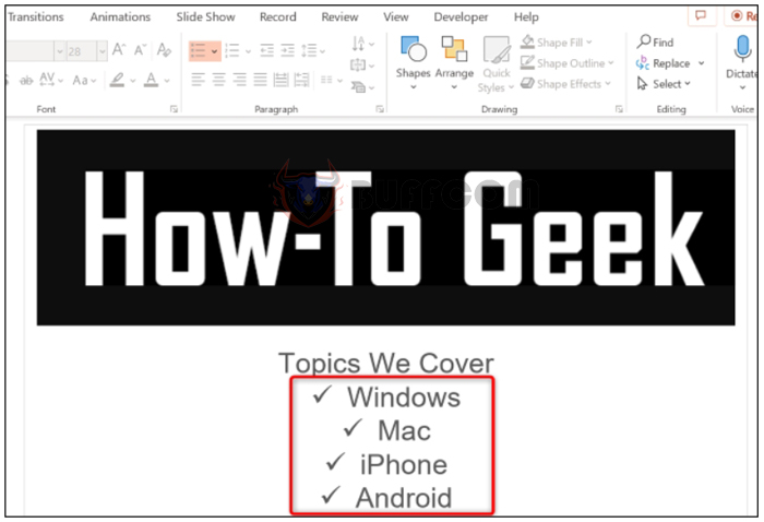 How to Insert a Checkmark or Checkbox in PowerPoint4